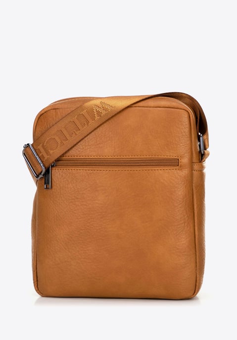 Wittchen Heren Imitatieleren Messenger Bag met Verstelbare Riem, Bruin, Eco-leer - Image 2