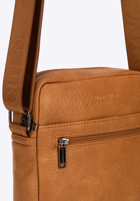 Wittchen Heren Imitatieleren Messenger Bag met Verstelbare Riem, Bruin, Eco-leer - Image 4