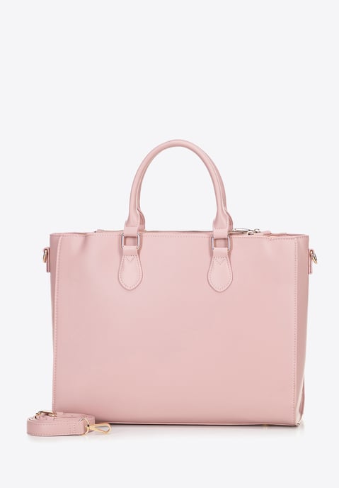 Wittchen Dames 14, 5" Laptoptas in Imitatieleer Roze - Image 2
