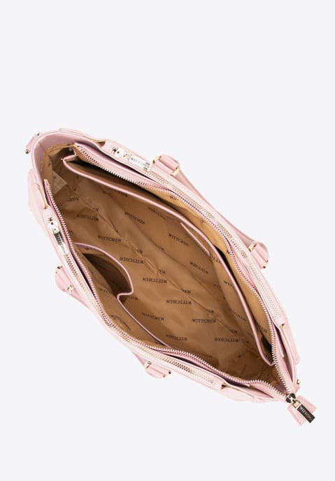 Wittchen Dames 14, 5" Laptoptas in Imitatieleer Roze - Image 3