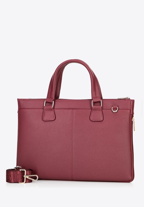 Wittchen Dames 14, 5" Laptoptas in Imitatieleer Burgundy Eco-leer - Image 2