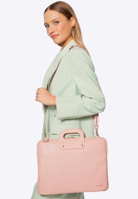 Wittchen Dames 15" Laptoptas in Imitatieleer Roze - Image 2