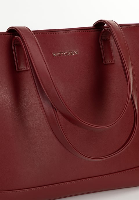 Wittchen Dames 15, 6" Laptoptas, Imitatieleer, Bordeauxrood, Eco-leer - Image 5