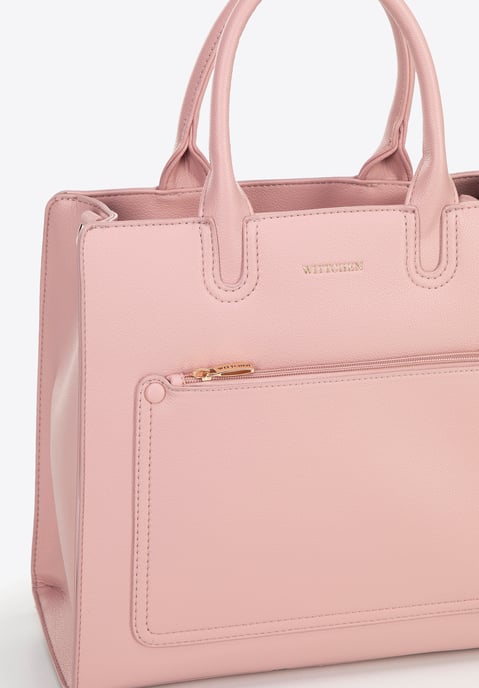 Wittchen Dames 13" Laptoptas in Imitatieleer Roze - Image 4