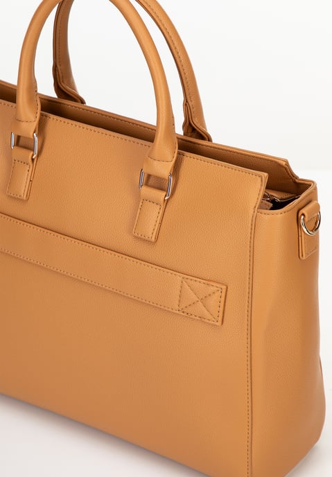 Wittchen Dames 17" Laptoptas, Lichtbruin, Imitatieleer, Eco-leer - Image 4