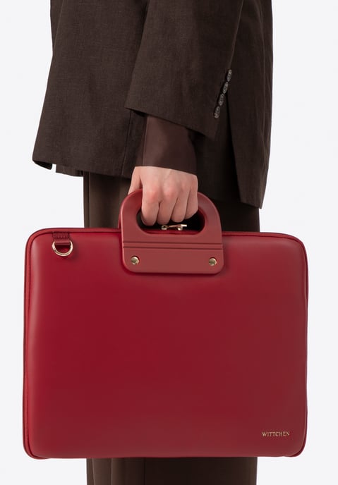 Wittchen Dames 15" Laptoptas, Rood, Bordeauxrood, Kunstleer - Image 1
