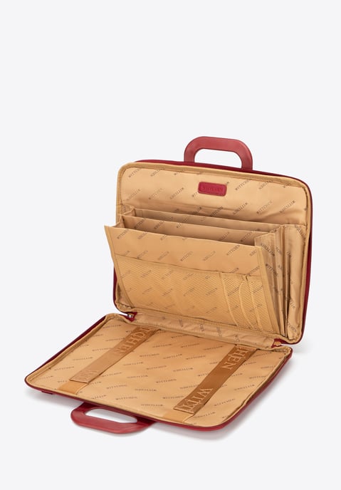 Wittchen Dames 15" Laptoptas, Rood, Bordeauxrood, Kunstleer - Image 4