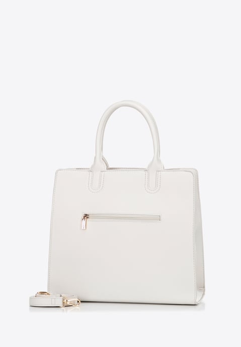 Wittchen Dames 13" Laptoptas in Imitatieleer Crème - Image 2