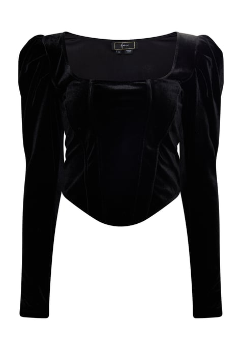 Faina Blouse Dames zwart - Image 1