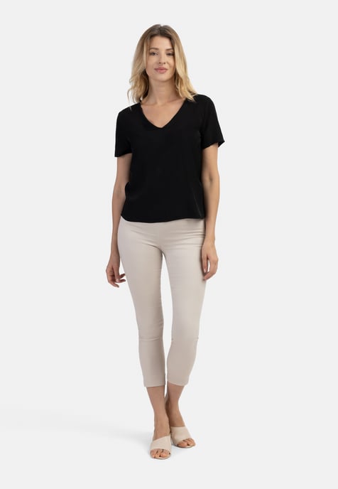 usha Blouse shirt Dames zwart - Image 2