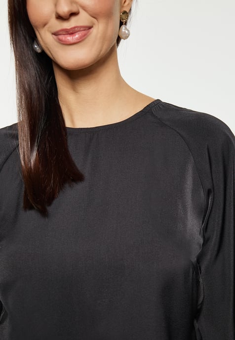 usha Blouse Dames zwart - Image 5
