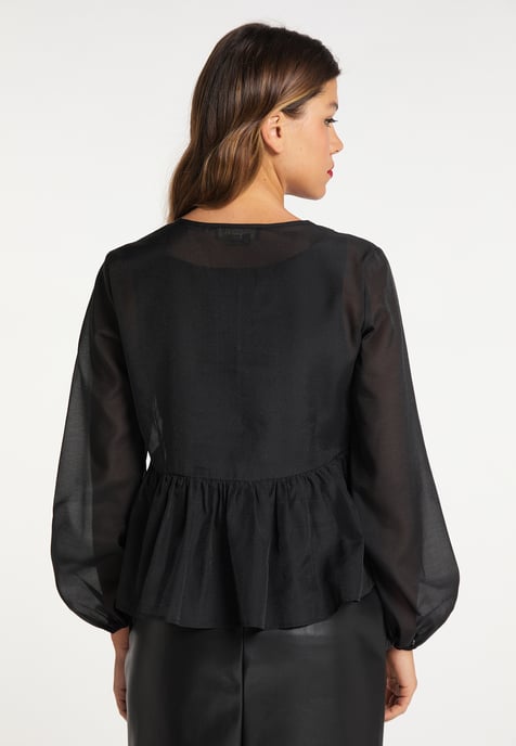 Faina Blouse Dames zwart - Image 4