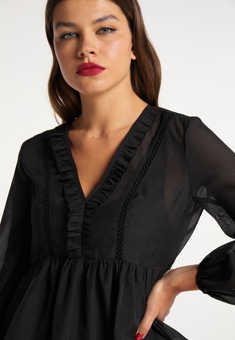 Faina Blouse Dames zwart - Image 5