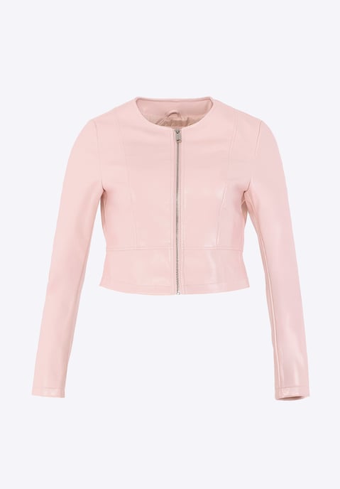 Wittchen Dames Kort Lichtroze Eco-leren Jasje - Image 6