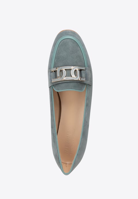 Wittchen Dames Leren Platte Mocassins Blauw Natuurlijk Leer - Image 5