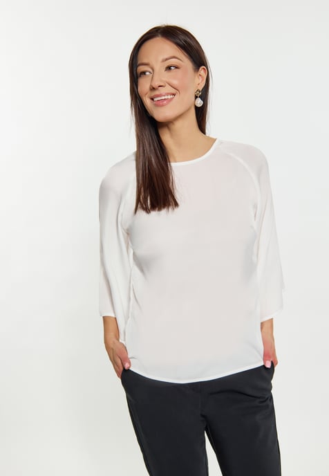 usha Blouse Dames wolwit - Image 3