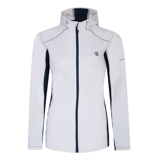 Dare 2B Dames/Dames Convey II Hooded Core Stretch Midlayer (Wit/Moonlight Denim) - Image 1