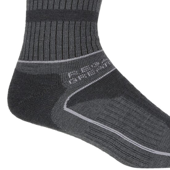 Regatta Dames/dames Samaris 3 Season Boot Socks (Bruingrijs/Licht Staal) - Image 3