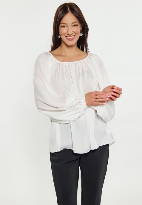 usha Blouse Dames wolwit - Image 3