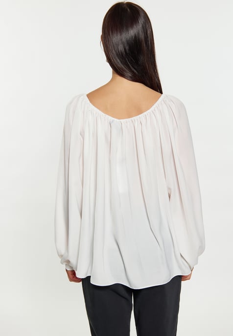 usha Blouse Dames wolwit - Image 4