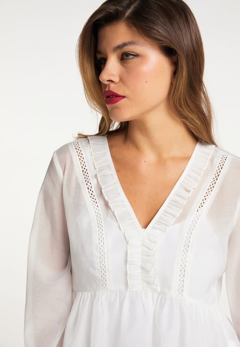 Faina Blouse Dames wolwit - Image 5