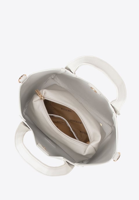 Wittchen Dameskoffer met uitneembaar etui, gebroken wit, eco-leer - Image 6
