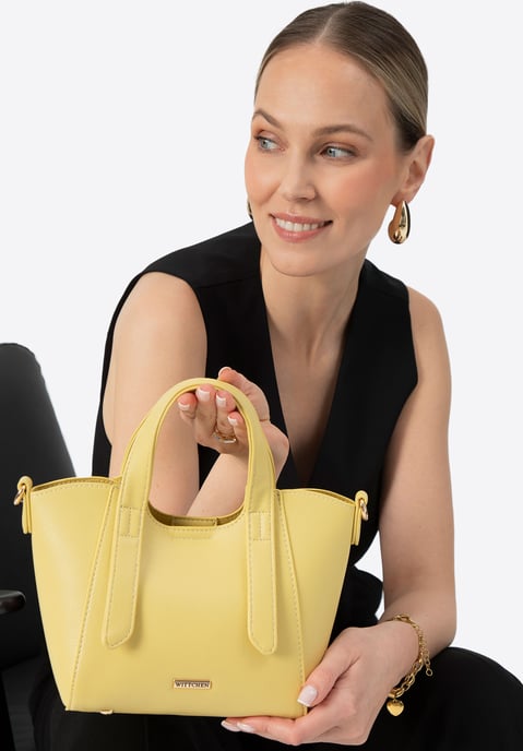 Wittchen Dames mini geel kunstlederen hoesje met uitneembaar etui - Image 1