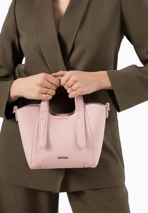 Wittchen Dames mini roze kunstleren aktetas met uitneembaar etui - Image 1