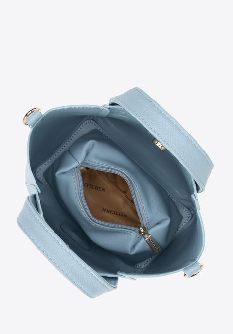 Wittchen Dames mini koffer met uitneembaar etui, blauw, eco-leer - Image 4