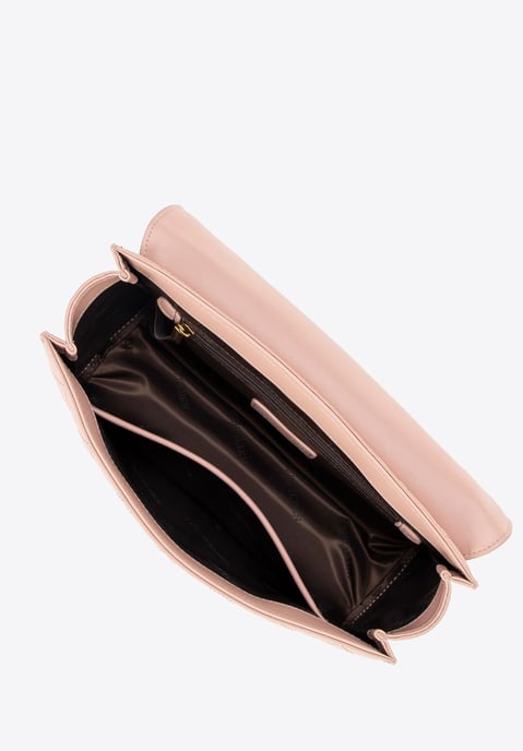 Wittchen Dames Messenger Bag van echt leer met stiksel, roze - Image 4