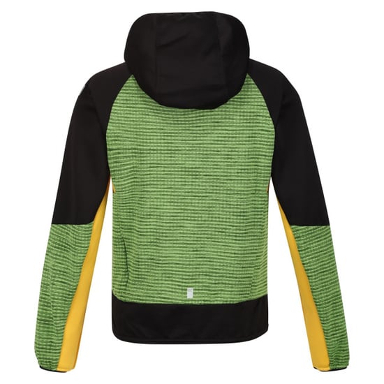 Regatta Kinder/Kids Prenton II Hooded Soft Shell Jacket (Jasmijngroen/Zwart) - Image 6