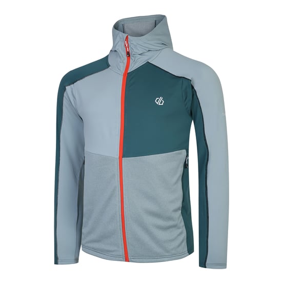 Dare 2B Heren Assimilate Core Stretch Hooded Midlayer (Groen mediterraan/leisteen) - Image 3