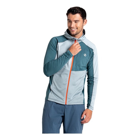 Dare 2B Heren Assimilate Core Stretch Hooded Midlayer (Groen mediterraan/leisteen) - Image 4