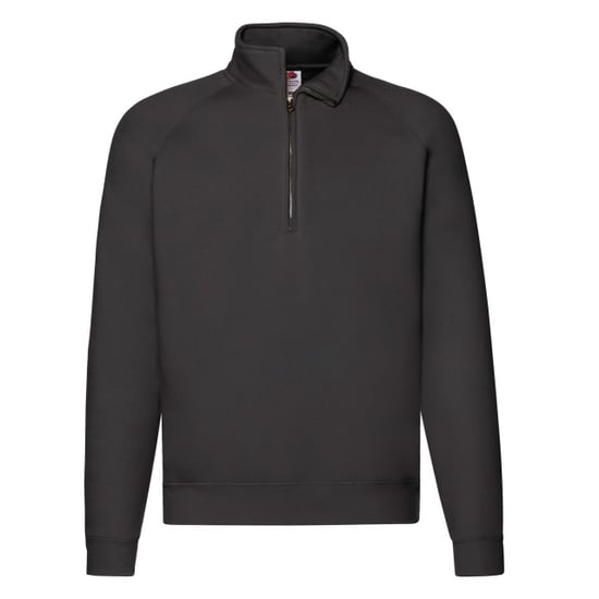 Fruit of the Loom Unisex Premium Sweatshirt met Kwart Ritssluiting voor Volwassenen (Zwart) - Image 1
