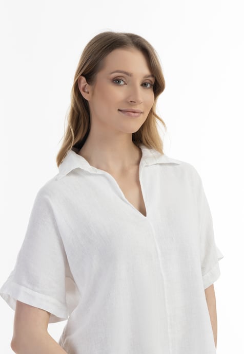 usha Blouse shirt Dames wit - Image 5