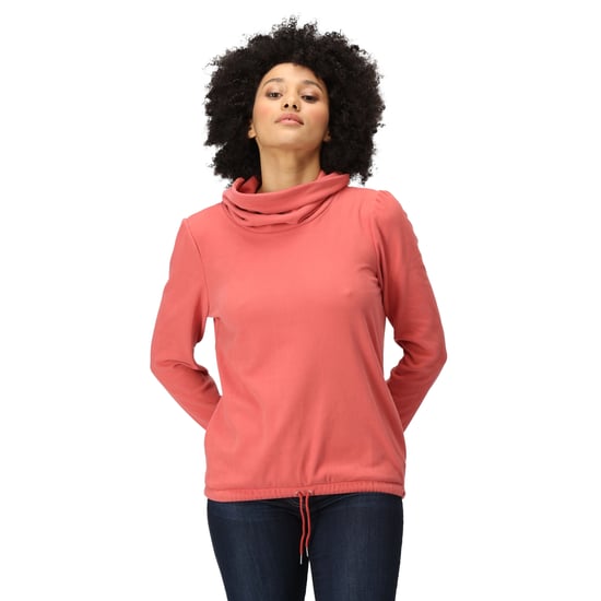 Regatta Dames/Dames Adarae Fleece Sweatshirt met Rol Hals (Mineraal Rood) - Image 3