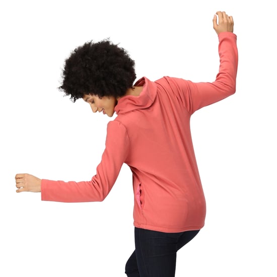 Regatta Dames/Dames Adarae Fleece Sweatshirt met Rol Hals (Mineraal Rood) - Image 4