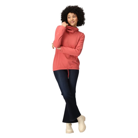 Regatta Dames/Dames Adarae Fleece Sweatshirt met Rol Hals (Mineraal Rood) - Image 5