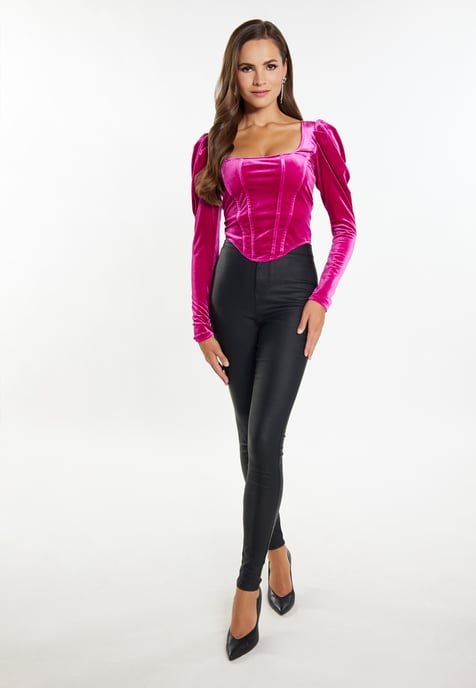 Faina Blouse Dames roze - Image 2