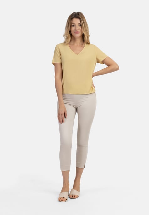 usha Blouse shirt Dames lichtgeel - Image 2