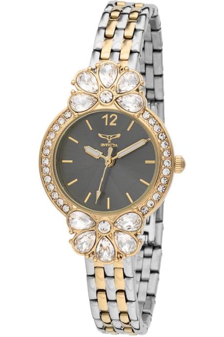 Invicta Wildflower 69106 Dames Horloge - Quartz Uurwerk - met zwarte Wijzerplaat - 30mm - Image 1