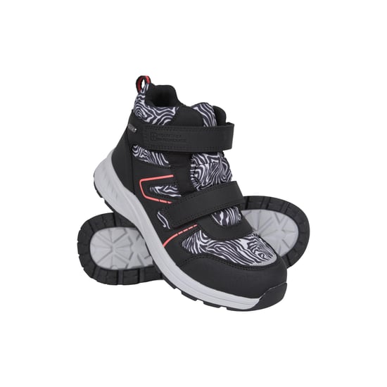 Mountain Warehouse Jupiter Adaptieve Wandelschoenen met luipaardprint voor kinderen/Kinderen (Monochroom) - Image 1