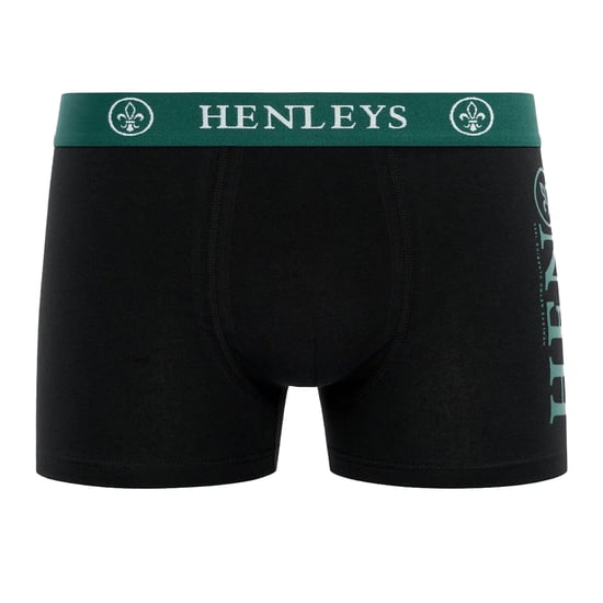 Henleys Heren Kelpar Boxershorts (Verpakking van 5) (Zwart) - Image 3