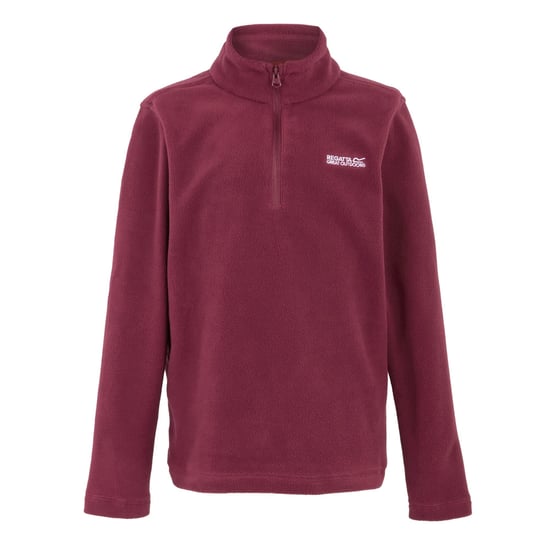 Regatta - Geweldige Outdoors Kinder Hot Shot II Half Zip Fleece Hoodie (Donker Pimento) - Image 1