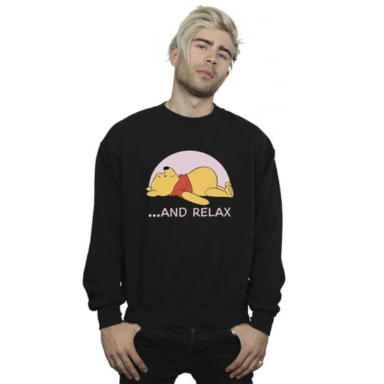 Disney Heren Winnie The Pooh Relax Sweatshirt (Zwart) - Image 3