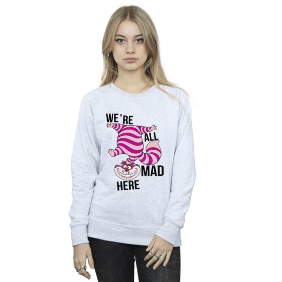 Disney Dames/Dames Alice In Wonderland Allemaal Gek Hier Sweatshirt (Sportgrijs) - Image 3
