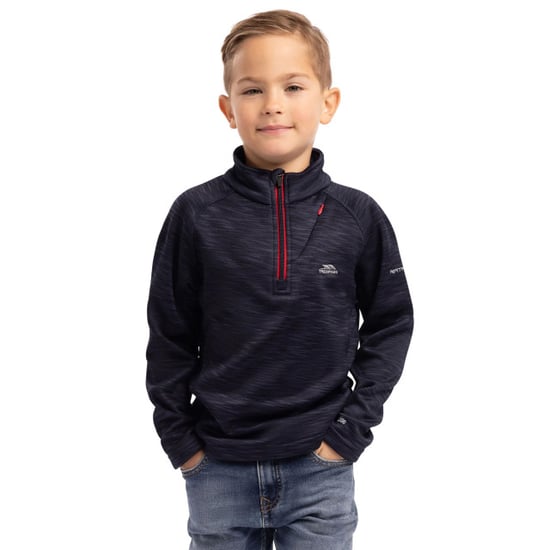 Trespass Childrens Boys Edvin Fleece Top (Marine Marl) - Image 4