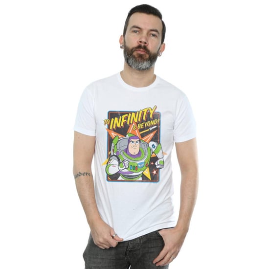Disney Heren Toy Story 4 Buzz To Infinity T-Shirt (Wit) - Image 3
