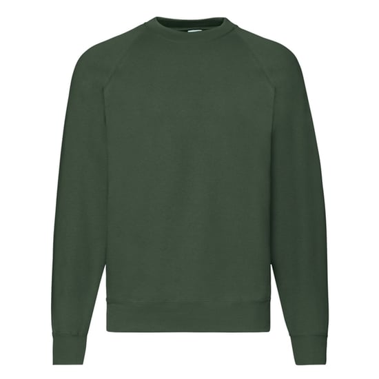 Fruit of the Loom Uniseks Klassiek Raglan Sweatshirt voor volwassenen (Fles groen) - Image 1