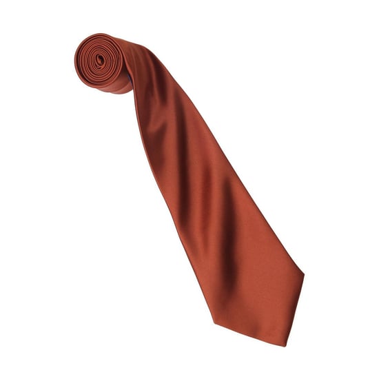 Premier Kleurencollectie Satijnen Stropdas (Kastanje) - Image 2